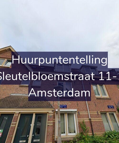 Foto gevel Huurpuntentelling voor Sleutelbloemstraat 11-1, Amsterdam