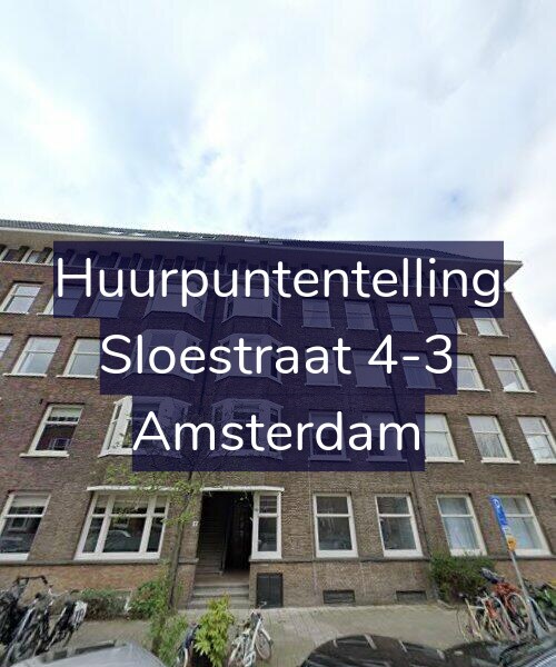 Foto gevel Huurpuntentelling voor Sloestraat 4-3, Amsterdam
