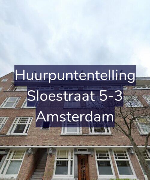 Foto gevel Huurpuntentelling voor Sloestraat 5-3, Amsterdam