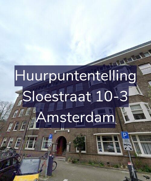 Foto gevel Huurpuntentelling voor Sloestraat 10-3, Amsterdam