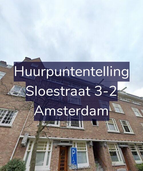 Foto gevel Huurpuntentelling voor Sloestraat 3-2, Amsterdam
