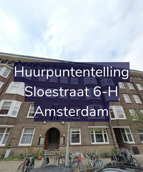 Foto gevel Huurpuntentelling voor Sloestraat 6-H, Amsterdam