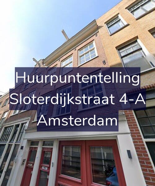 Foto gevel Huurpuntentelling voor Sloterdijkstraat 4-A, Amsterdam