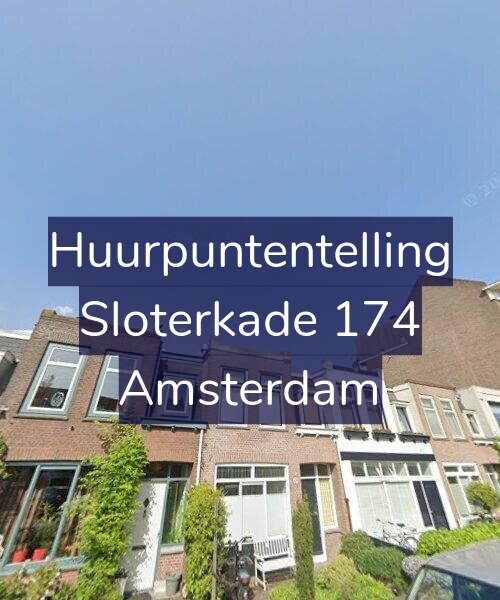 Foto gevel Huurpuntentelling voor Sloterkade 174, Amsterdam