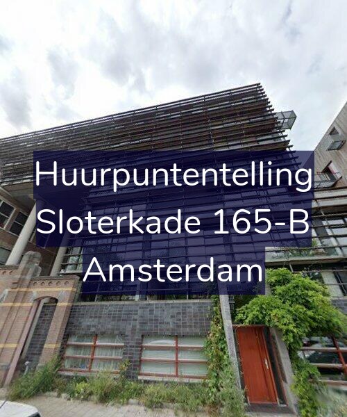 Foto gevel Huurpuntentelling voor Sloterkade 165-B, Amsterdam