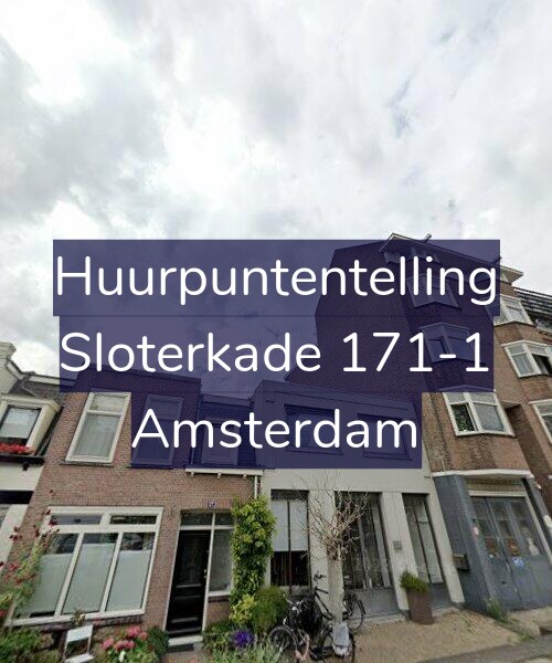 Foto gevel Huurpuntentelling voor Sloterkade 171-1, Amsterdam