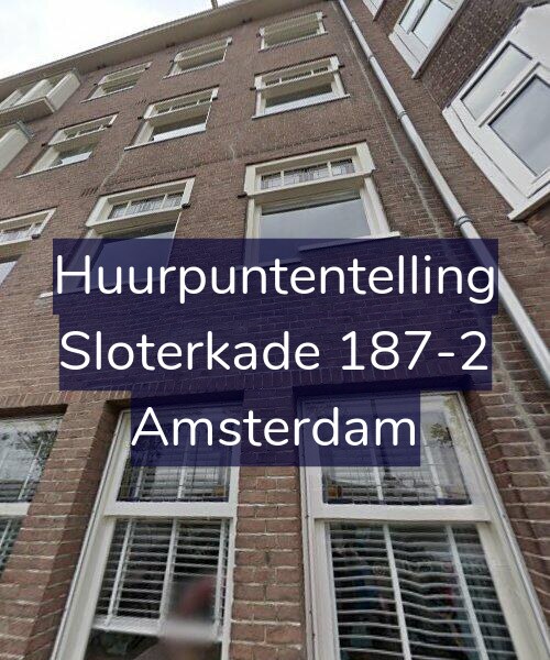 Foto gevel Huurpuntentelling voor Sloterkade 187-2, Amsterdam