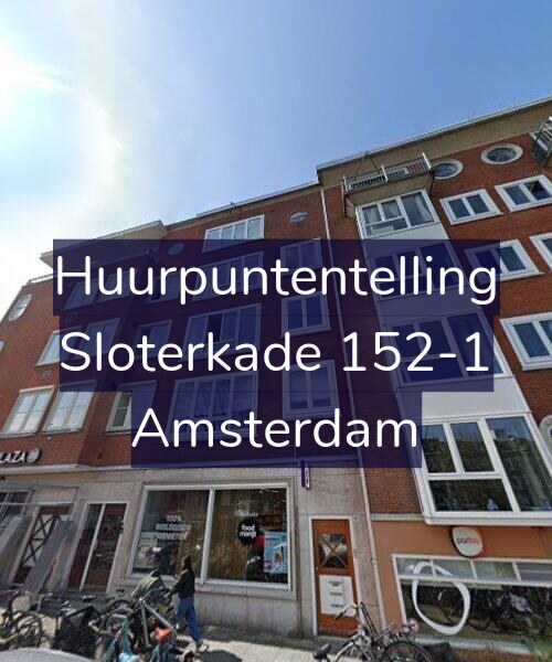 Foto gevel Huurpuntentelling voor Sloterkade 152-1, Amsterdam