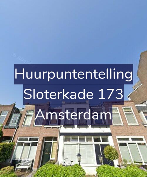 Foto gevel Huurpuntentelling voor Sloterkade 173, Amsterdam
