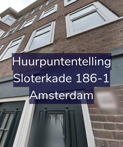 Foto gevel Huurpuntentelling voor Sloterkade 186-1, Amsterdam