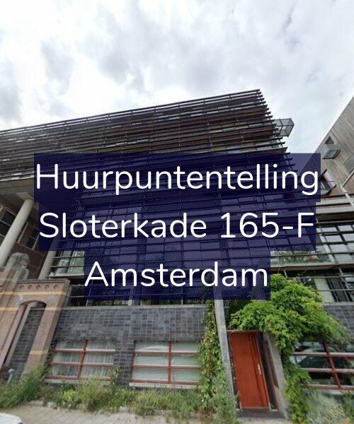 Foto gevel Huurpuntentelling voor Sloterkade 165-F, Amsterdam