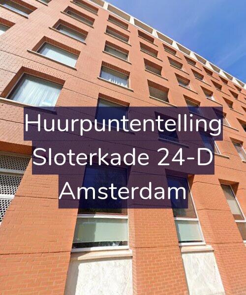 Foto gevel Huurpuntentelling voor Sloterkade 24-D, Amsterdam