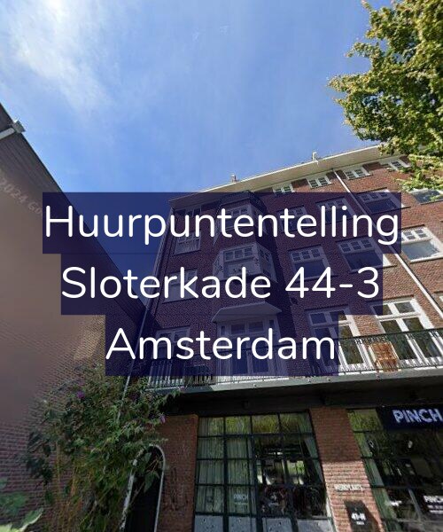 Foto gevel Huurpuntentelling voor Sloterkade 44-3, Amsterdam