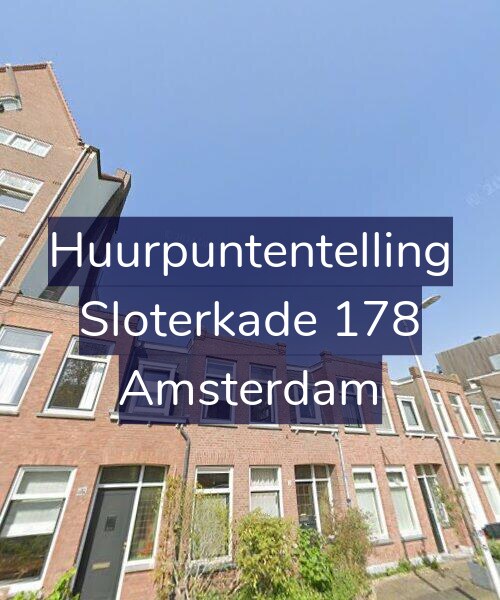 Foto gevel Huurpuntentelling voor Sloterkade 178, Amsterdam