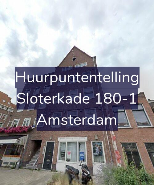 Foto gevel Huurpuntentelling voor Sloterkade 180-1, Amsterdam