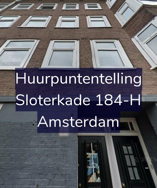 Foto gevel Huurpuntentelling voor Sloterkade 184-H, Amsterdam