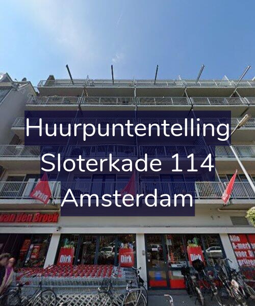 Foto gevel Huurpuntentelling voor Sloterkade 114, Amsterdam