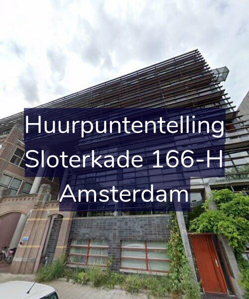 Foto gevel Huurpuntentelling voor Sloterkade 166-H, Amsterdam
