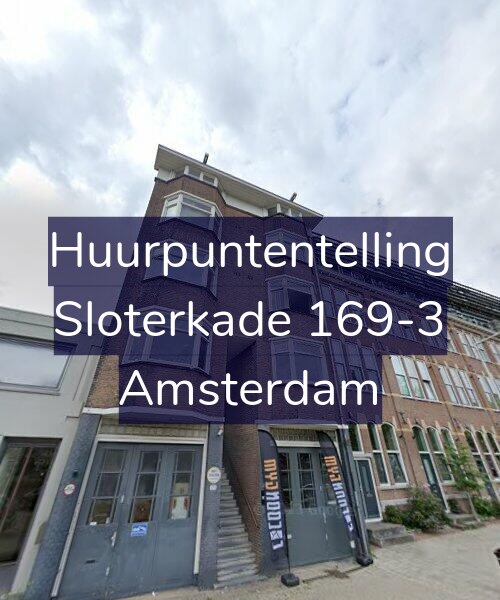 Foto gevel Huurpuntentelling voor Sloterkade 169-3, Amsterdam