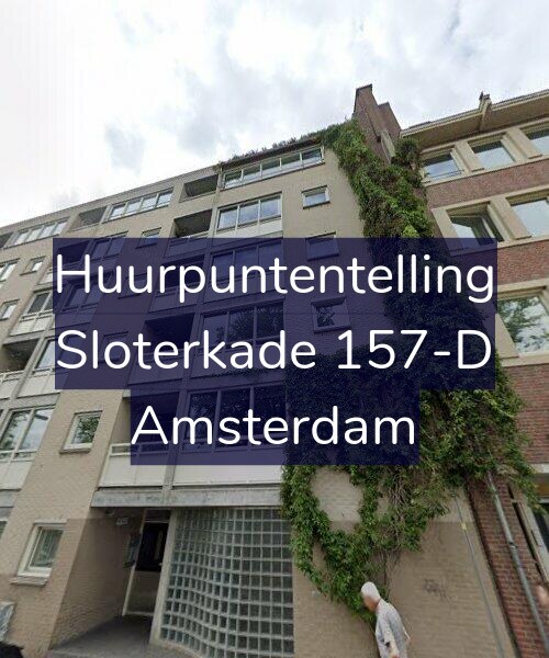 Foto gevel Huurpuntentelling voor Sloterkade 157-D, Amsterdam