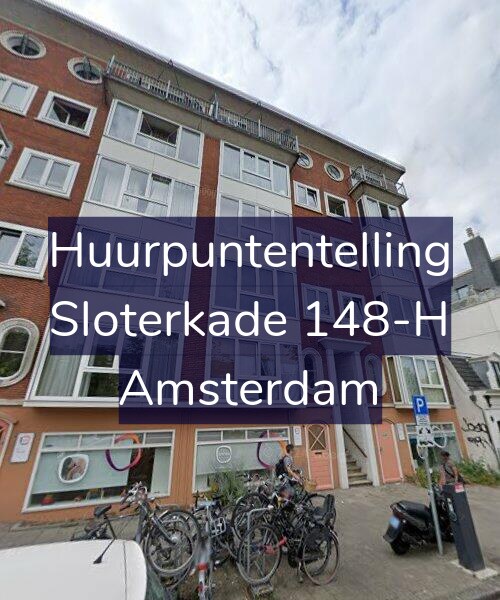 Foto gevel Huurpuntentelling voor Sloterkade 148-H, Amsterdam