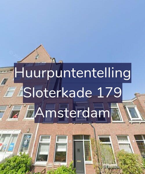 Foto gevel Huurpuntentelling voor Sloterkade 179, Amsterdam