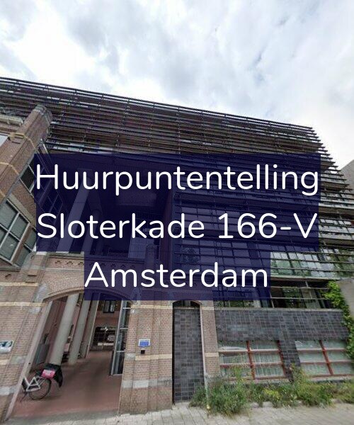 Foto gevel Huurpuntentelling voor Sloterkade 166-V, Amsterdam