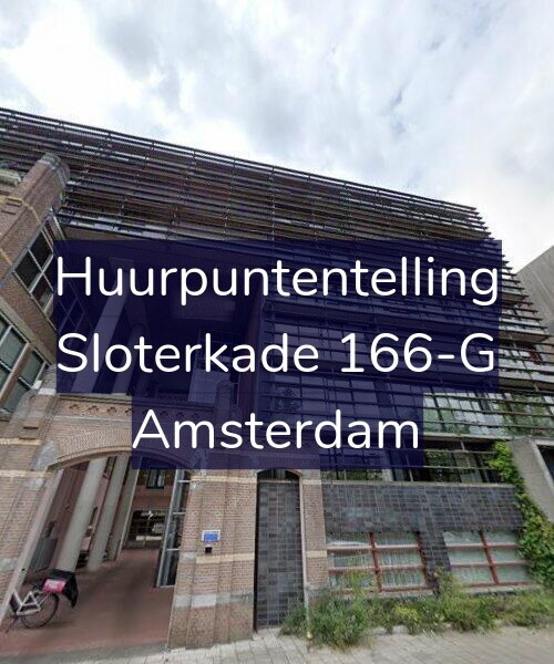Foto gevel Huurpuntentelling voor Sloterkade 166-G, Amsterdam