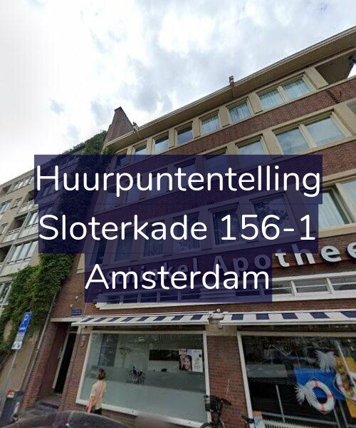 Foto gevel Huurpuntentelling voor Sloterkade 156-1, Amsterdam