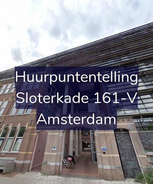 Foto gevel Huurpuntentelling voor Sloterkade 161-V, Amsterdam