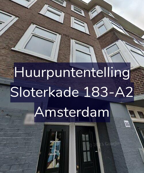 Foto gevel Huurpuntentelling voor Sloterkade 183-A2, Amsterdam