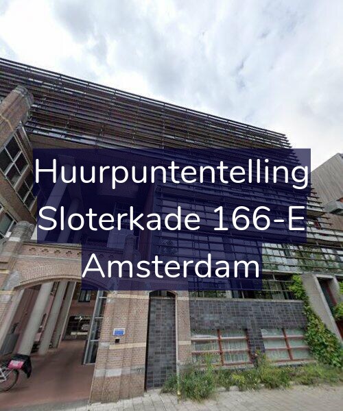 Foto gevel Huurpuntentelling voor Sloterkade 166-E, Amsterdam