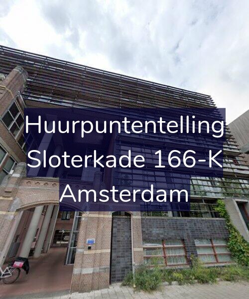 Foto gevel Huurpuntentelling voor Sloterkade 166-K, Amsterdam