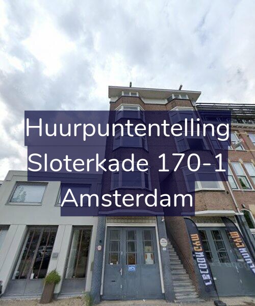 Foto gevel Huurpuntentelling voor Sloterkade 170-1, Amsterdam