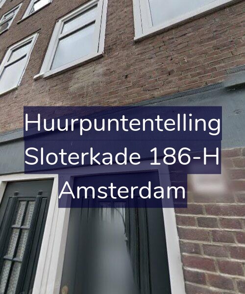 Foto gevel Huurpuntentelling voor Sloterkade 186-H, Amsterdam