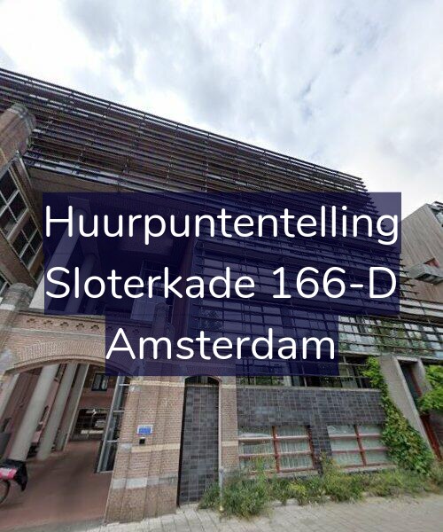 Foto gevel Huurpuntentelling voor Sloterkade 166-D, Amsterdam