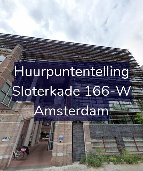 Foto gevel Huurpuntentelling voor Sloterkade 166-W, Amsterdam