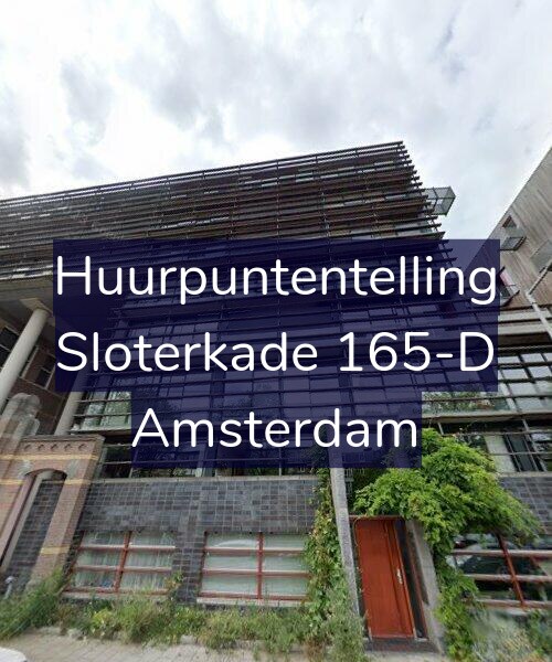 Foto gevel Huurpuntentelling voor Sloterkade 165-D, Amsterdam