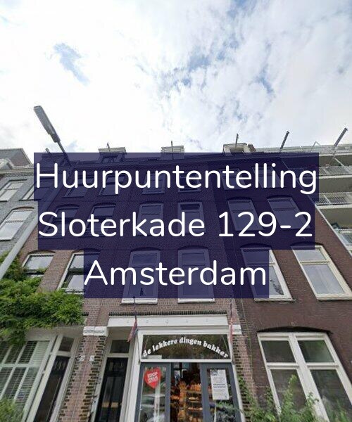Foto gevel Huurpuntentelling voor Sloterkade 129-2, Amsterdam