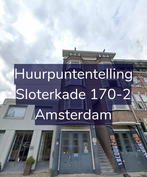Foto gevel Huurpuntentelling voor Sloterkade 170-2, Amsterdam