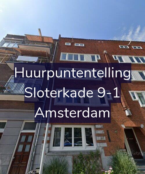 Foto gevel Huurpuntentelling voor Sloterkade 9-1, Amsterdam