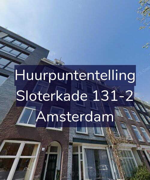 Foto gevel Huurpuntentelling voor Sloterkade 131-2, Amsterdam