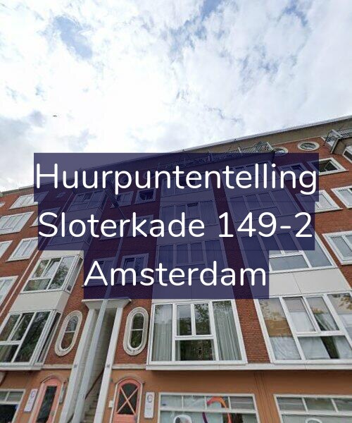 Foto gevel Huurpuntentelling voor Sloterkade 149-2, Amsterdam
