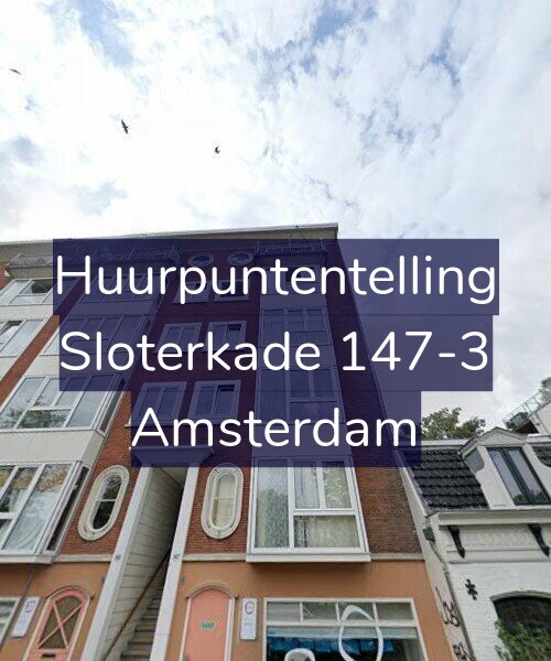 Foto gevel Huurpuntentelling voor Sloterkade 147-3, Amsterdam