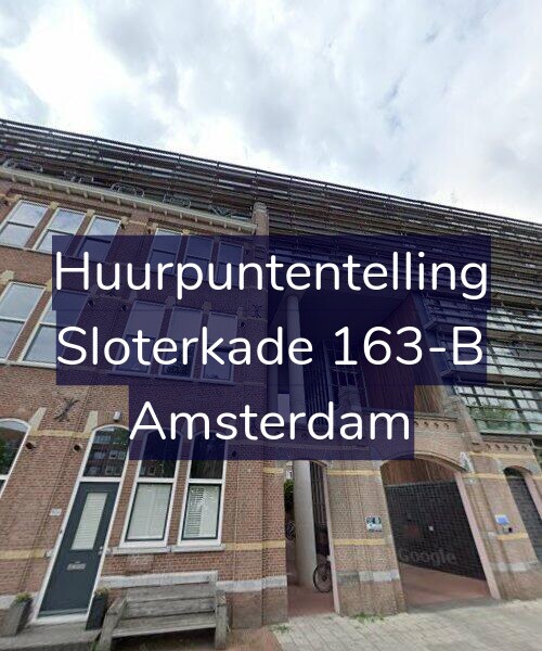 Foto gevel Huurpuntentelling voor Sloterkade 163-B, Amsterdam