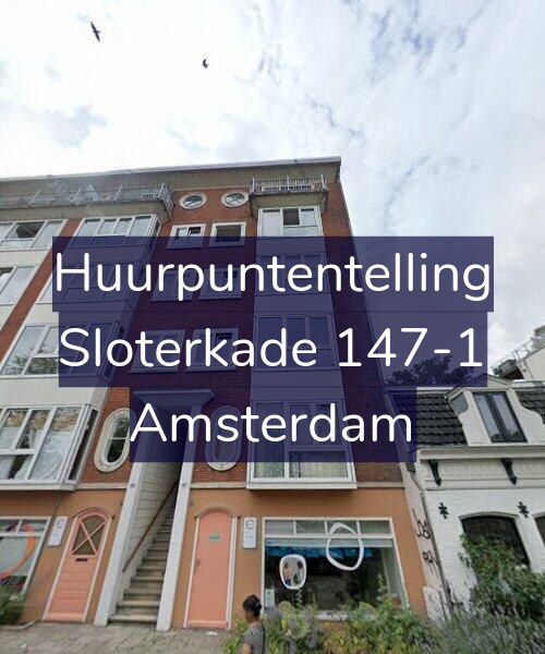 Foto gevel Huurpuntentelling voor Sloterkade 147-1, Amsterdam
