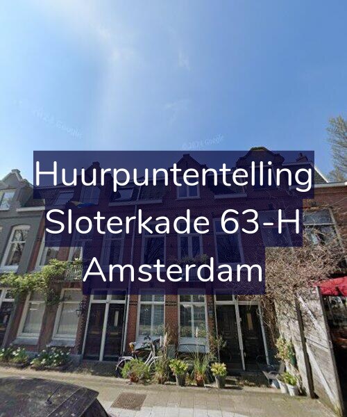 Foto gevel Huurpuntentelling voor Sloterkade 63-H, Amsterdam