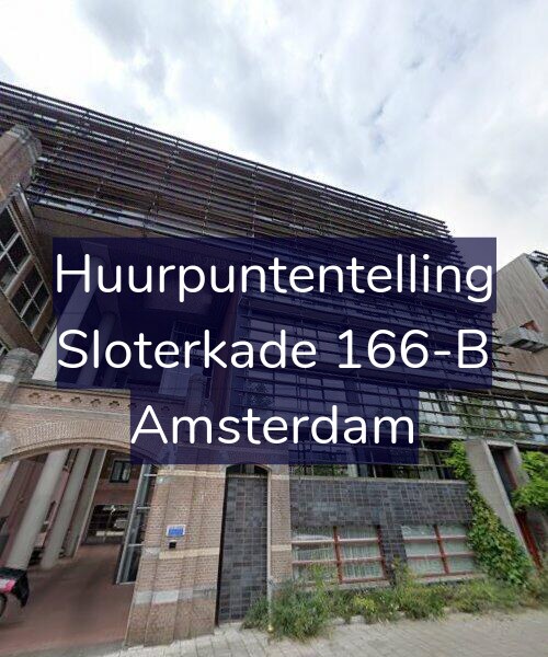 Foto gevel Huurpuntentelling voor Sloterkade 166-B, Amsterdam