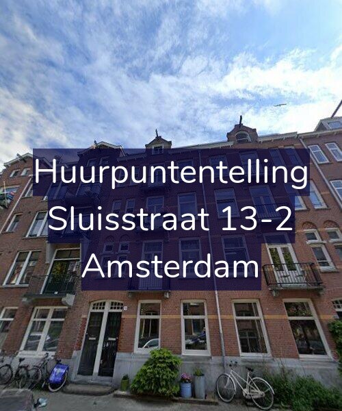Foto gevel Huurpuntentelling voor Sluisstraat 13-2, Amsterdam