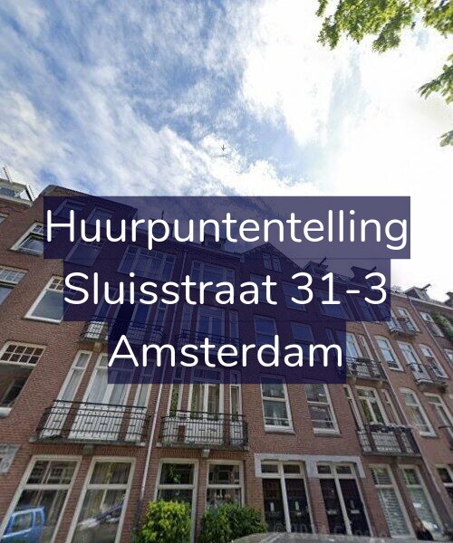 Foto gevel Huurpuntentelling voor Sluisstraat 31-3, Amsterdam